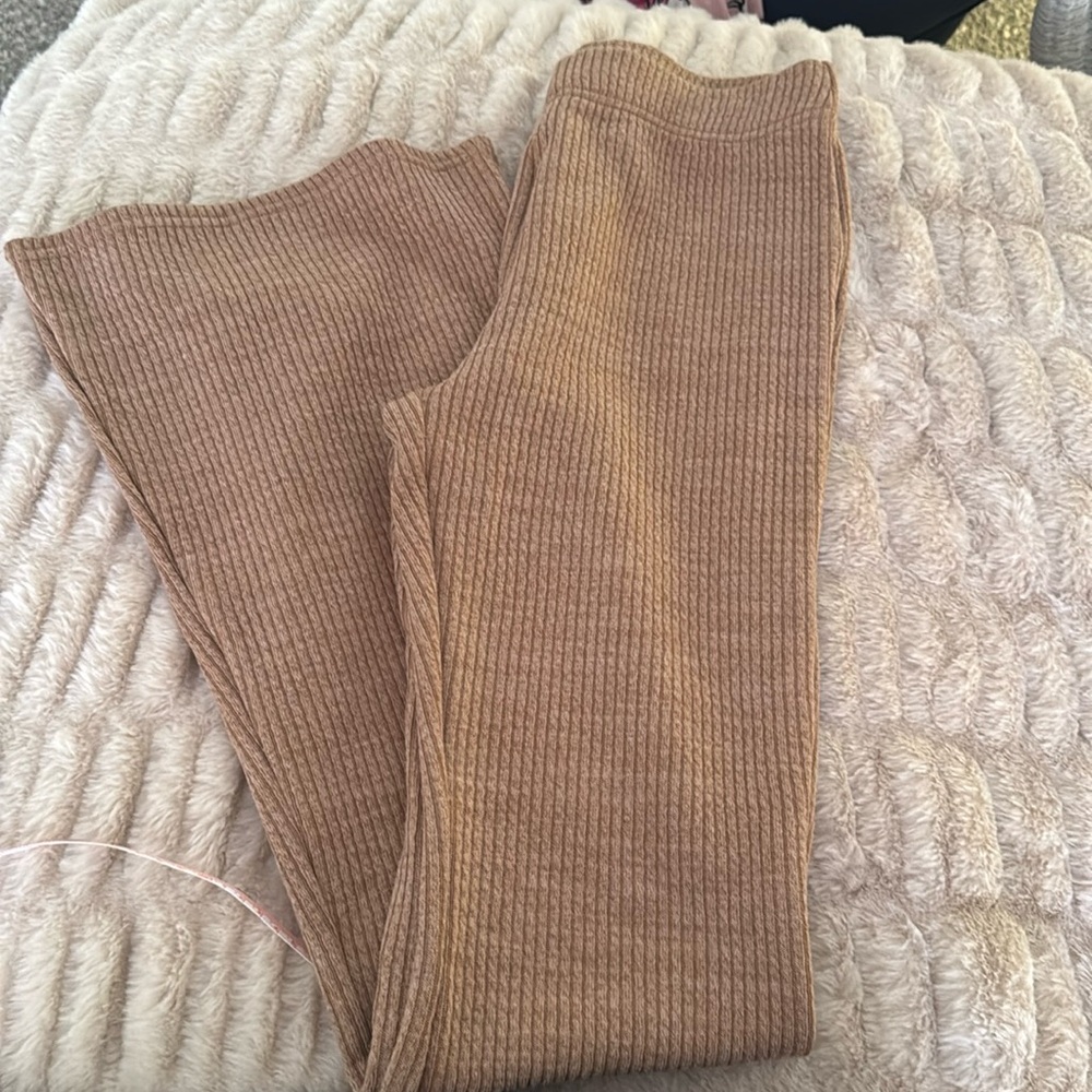 American eagle brown flared leggings